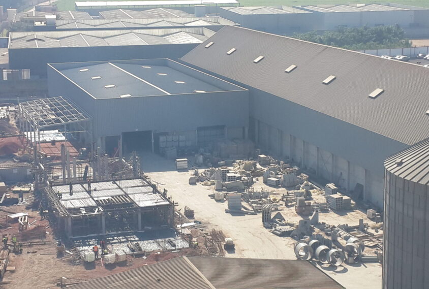 Vue sur Hangars
